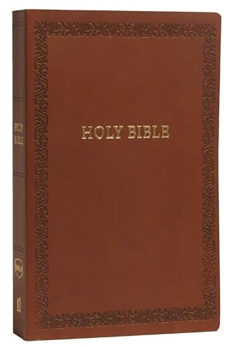 NKJV, Holy Bible, Soft Touch Edition, Imitation Leather, Brown, Comfort Print