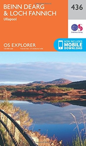 OS Explorer Map (436) Beinn Dearg and Loch Fannich