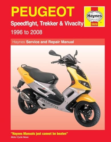 Peugeot Speedfight, Trekker (TKR) and Vivacity Service and Repair Manual: 1996 to 2008 (Haynes Service and Repair Manuals)