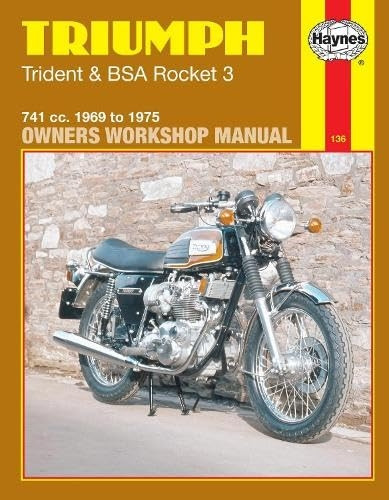 Triumph Trident, B.S.A.Rocket 3 Owner's Workshop Manual (Motorcycle Manuals)
