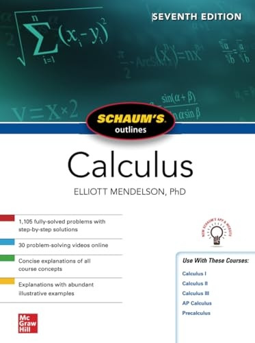 Schaum's Outline of Calculus, Seventh Edition