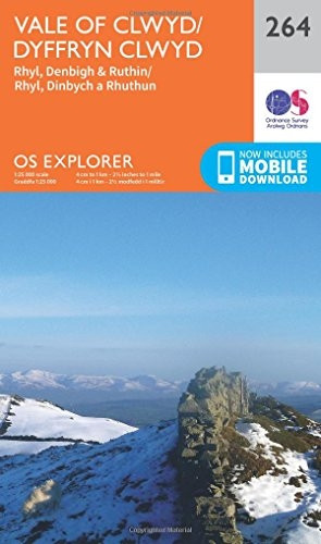OS Explorer Map (264) Vale of Clwyd, Rhyl, Denbigh and Ruthin