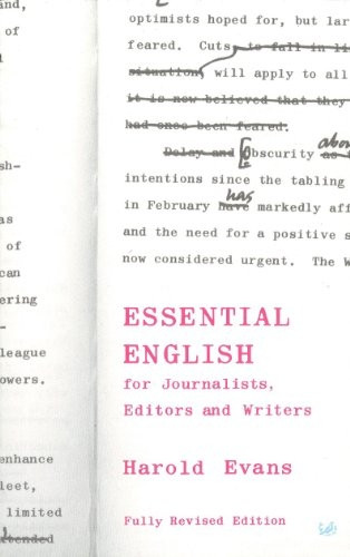 Essential English: For Journalists, Editors and Writers (Pimlico)