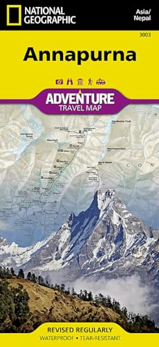 Annapurna adv. ng r/v (r) Nepal: National Geographic Adventure Map (Adventure Map