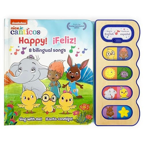 Happy!/!feliz!: 8 Bilingual Songs (Nick Jr Canticos 8-Button Early Bird Switch Sound Books) [Board book]