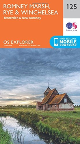 OS Explorer Map (125) Romney Marsh, Rye and Winchelsea
