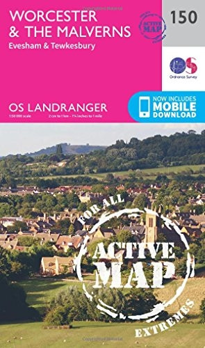 Worcester & the Malverns, Evesham & Tewkesbury (OS Landranger Map)