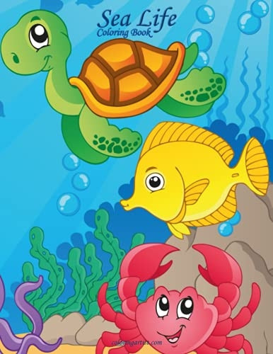 Sea Life Coloring Book 1 (Sea Life)