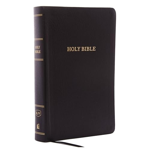KJV, Reference Bible, Personal Size Giant Print, Bonded Leather, Black, Red Letter Edition, Comfort Print [Large Print]