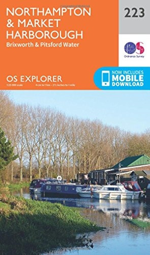 OS Explorer Map (223) Northampton and Market Harborough