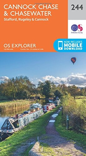 OS Explorer Map (244) Cannock Chase