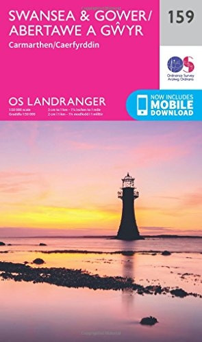 Landranger (159) Swansea & Gower, Carmarthen (OS Landranger Map)