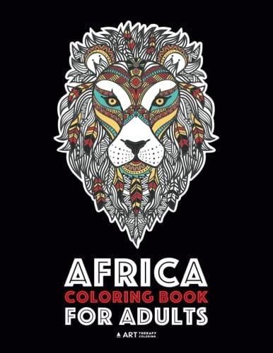Africa Coloring Book for Adults: Artwork Inspired by African Designs, Adult Coloring Book for Men, Women, Teenagers, & Older Kids, Advanced Coloring Pages, African Women & Patterns, Detailed Zendoodle Animals, Art Therapy & Meditation Practice for St