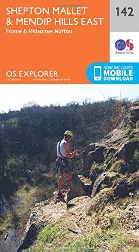 OS Explorer Map (142) Shepton Mallet and Mendip Hills East