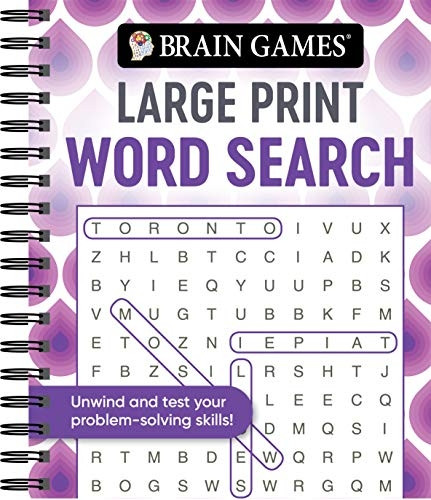 Brain Games - Large Print Word Search (Swirls) (Brain Games Large Print)