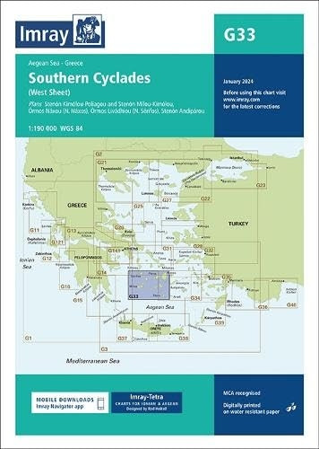 Imray Chart G33: Southern Cyclades (G Charts)