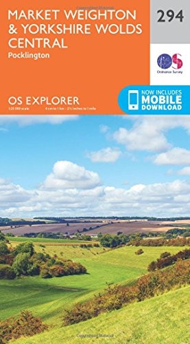 OS Explorer Map (294) Market Weighton and Yorkshire Wolds Central