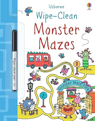 Wipe-Clean Monster Mazes (Wipe-Clean Books)