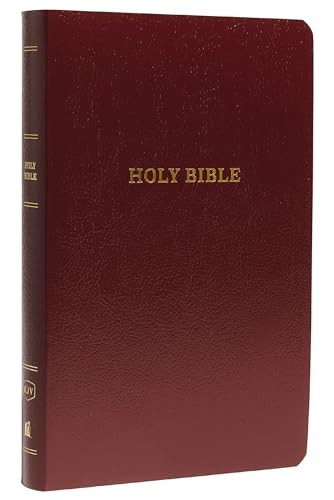 KJV, Gift and Award Bible, Imitation Leather, Burgundy, Red Letter Edition