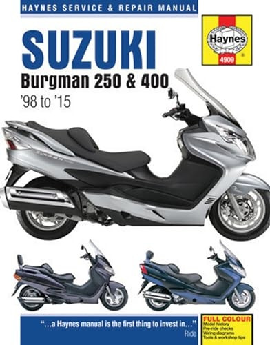 Suzuki Burgman 250 & 400 Service & Repair Manual: 1998 to 2015