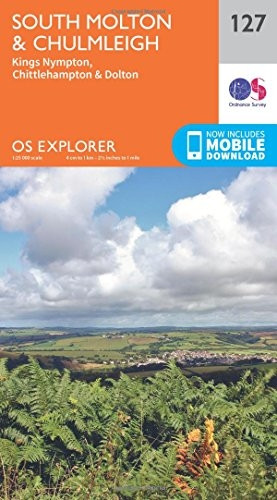 OS Explorer Map (127) South Molton and Chulmleigh