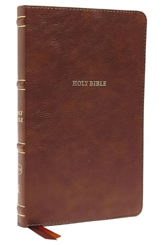 NKJV Thinline Bible Thumb Indexed Red Letter Edition [Brown]