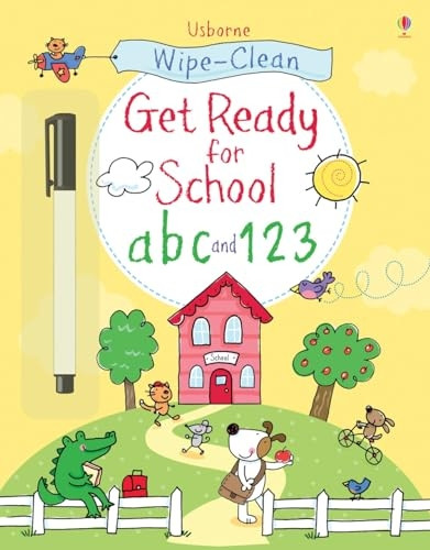 Wipe-clean Get Ready for School ABC and 123