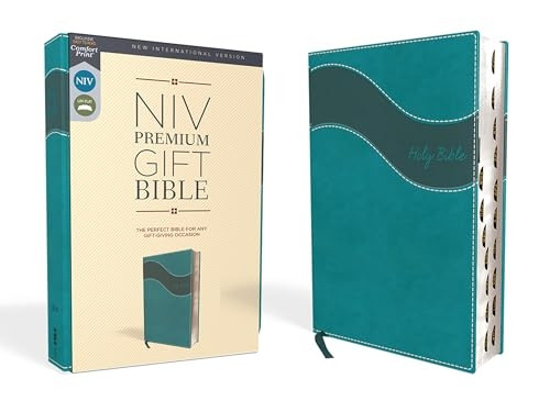 NIV, Premium Gift Bible, Leathersoft, Teal, Red Letter Edition, Indexed, Comfort Print: The Perfect Bible for Any Gift-Giving Occasion