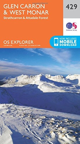 OS Explorer Map (429) Glen Carron and West Monar