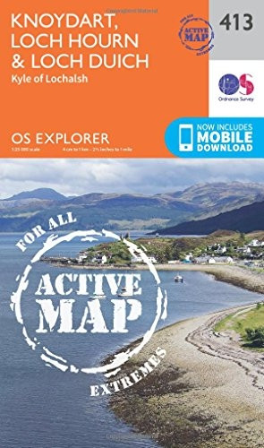 OS Explorer Map Active (413) Knoydart, Loch Hourn and Loch Duich (OS Explorer Active Map)
