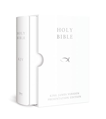 HOLY BIBLE: King James Version (KJV) White Presentation Edition