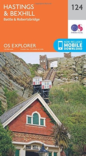 OS Explorer Map (124) Hastings and Bexhill