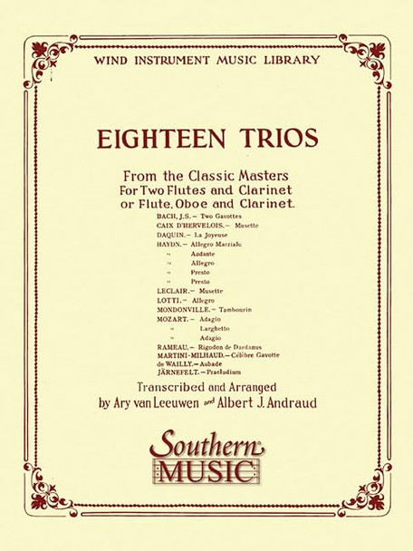 18 Trios (Complete) from Classic Master : Woodwind Trio
