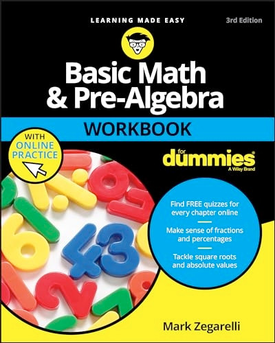 Basic Math and Pre-Algebra Workbook for Dummies