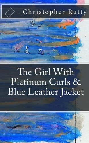 The Girl With Platinum Curls & Blue Leather Jacket