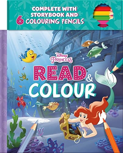 Disney Princess Ariel: Read & Colour