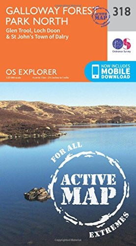 OS Explorer Map Active (318) Galloway Forest Park North (OS Explorer Active Map)