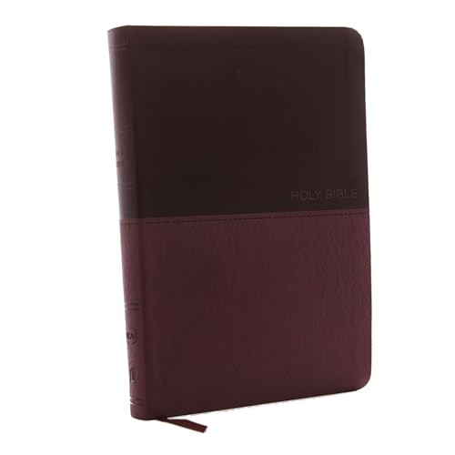 NKJV, Value Thinline Bible, Large Print, Imitation Leather, Burgundy, Red Letter Edition, Comfort Print