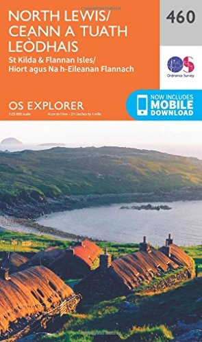 OS Explorer Map (460) North Lewis/Ceann a Tuath Leodhais