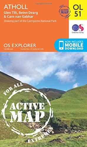 OS Explorer ACTIVE OL51 Atholl (OS Explorer Map Active)