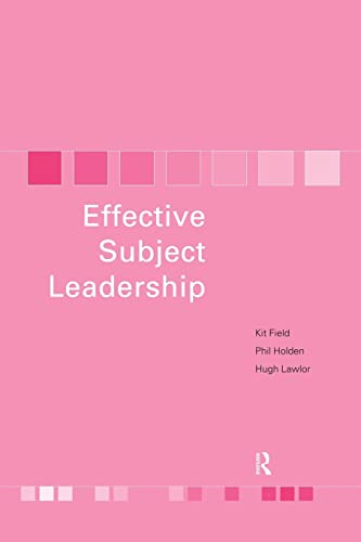 Effective subject leadership