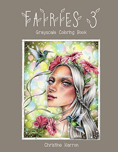Fairies 3 Grayscale Coloring Book (Fairies)