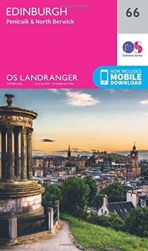 Landranger (66) Edinburgh, Penicuik & North Berwick (OS Landranger Map)