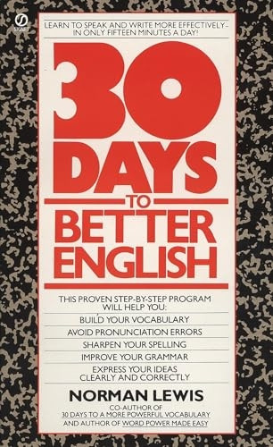 Lewis Norman : Thirty Days to Better English (Signet)