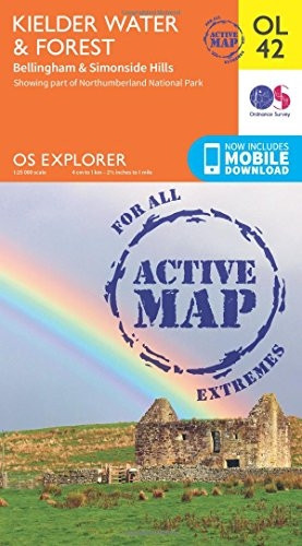OS Explorer ACTIVE OL42 Kielder Water & Forest (OS Explorer Map Active)