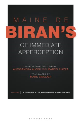 Maine de Biran's 'Of Immediate Apperception'