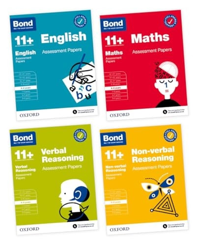 Bond 11+: Bond 11+ English, Maths, Non-verbal Reasoning, Verbal Reasoning Assessment Papers 8-9 years Bundle (Bond 11+)