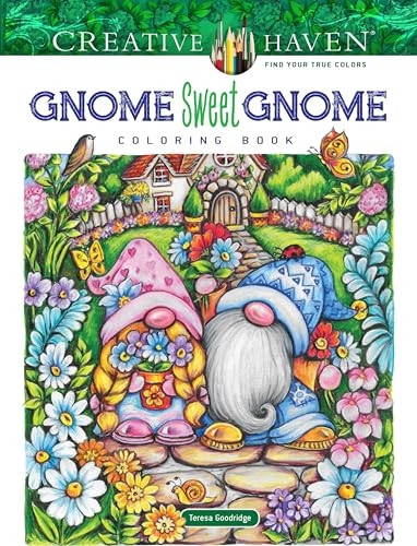 Creative Haven Gnome Sweet Gnome Coloring Book