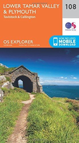 OS Explorer Map (108) Lower Tamar Valley and Plymouth