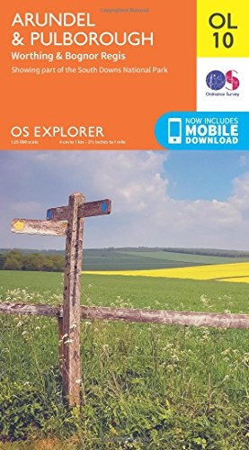 OS Explorer OL10 Arundel & Pulborough (OS Explorer Map)